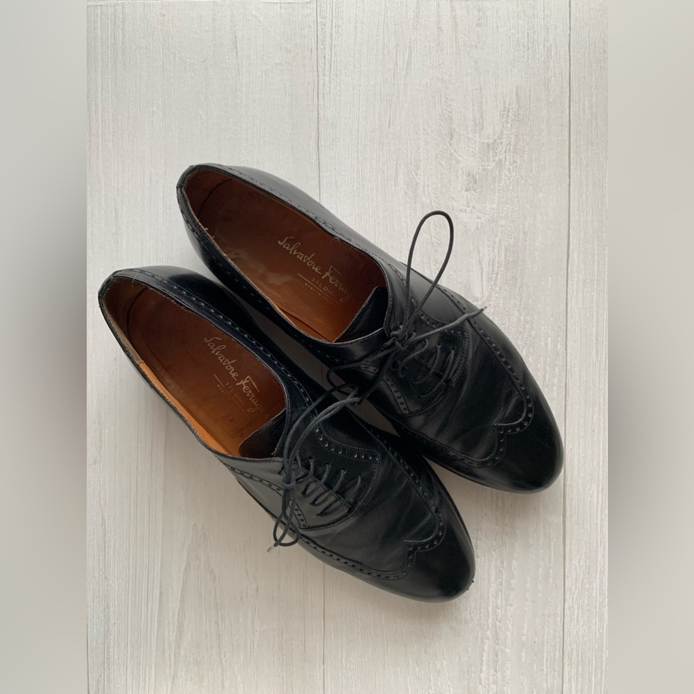Salvatore Ferragamo Oxford Dress Shoes Sz 10.5